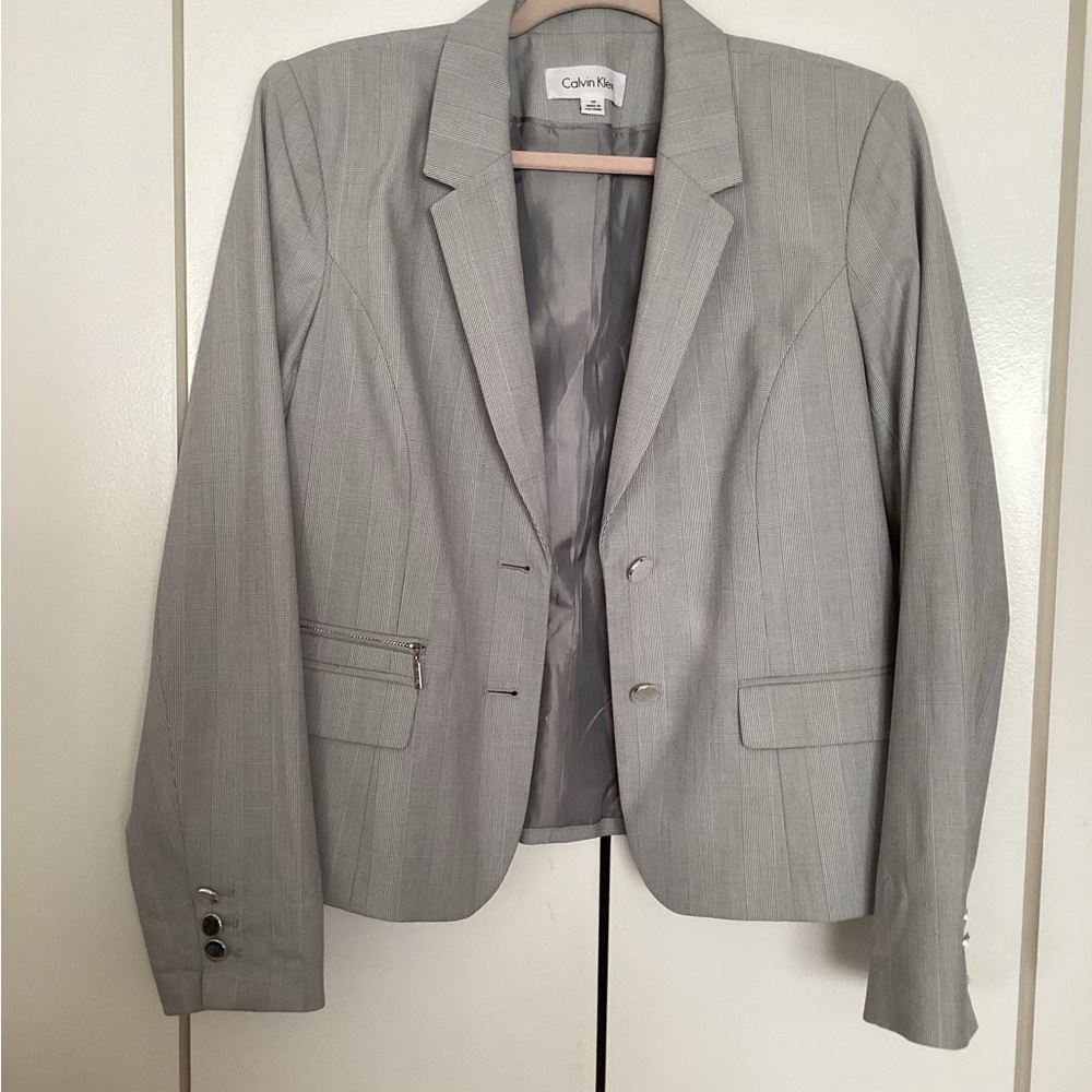 Calvin Klein Light Gray Suit Jacket